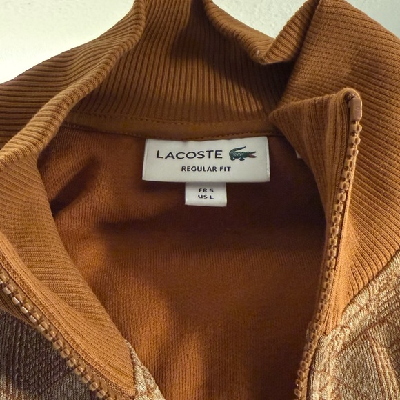 Lacoste Brown Textured Jacket - Picture 2 of 4